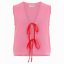 SUGARHILL BRIGHTON Chaleco Sugarhill Zina Pink, Red Tipping