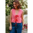 SUGARHILL BRIGHTON Chaleco Sugarhill Zina Pink, Red Tipping