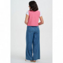 SUGARHILL BRIGHTON Chaleco Sugarhill Zina Pink, Red Tipping