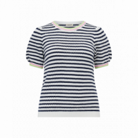 SUGARHILL BRIGHTON Jerséis y Sudaderas Top Sugarhill Coraline Off White/navy, Nautical Stripe