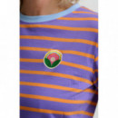 SUGARHILL BRIGHTON Camisetas Mujer Camiseta Sugarhill Maggie Mauve/orange, Daisy Badge