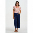 SUGARHILL BRIGHTON Camisetas Mujer Camiseta Sugarhill Khloe Red/off White Stripe, Strawberry