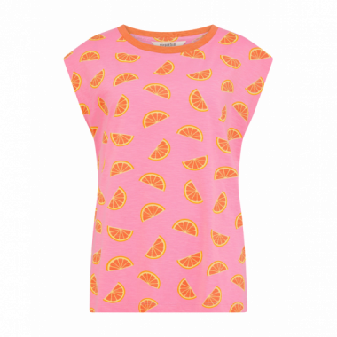 SUGARHILL BRIGHTON Camisetas Mujer Camiseta Sugarhill Chrissy Pink, Oranges