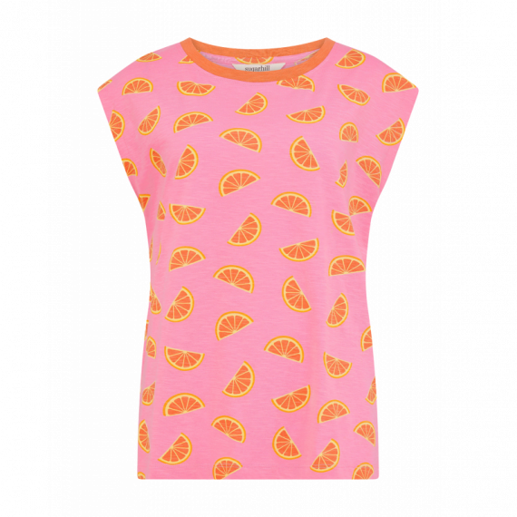 SUGARHILL BRIGHTON Camisetas Mujer Camiseta Sugarhill Chrissy Pink, Oranges