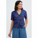 SUGARHILL BRIGHTON Blusas y Camisas Camisa Sugarhill Odele Bright Navy, Jazz Waves