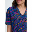 SUGARHILL BRIGHTON Blusas y Camisas Camisa Sugarhill Odele Bright Navy, Jazz Waves