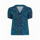 SUGARHILL BRIGHTON Blusas y Camisas Camisa Sugarhill Elaine Petrol Navy, Rainbow Marbles