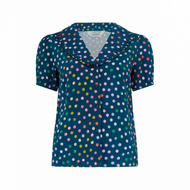 SUGARHILL BRIGHTON Blusas y Camisas Camisa Sugarhill Elaine Petrol Navy, Rainbow Marbles