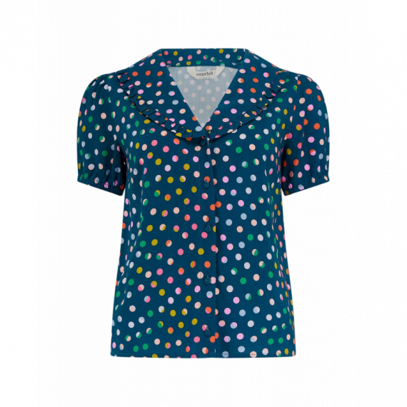 SUGARHILL BRIGHTON Blusas y Camisas Camisa Sugarhill Elaine Petrol Navy, Rainbow Marbles