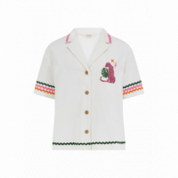 SUGARHILL BRIGHTON Blusas y Camisas Camisa Sugarhill Michelle Off White, Pink Leopard
