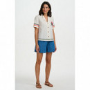 SUGARHILL BRIGHTON Blusas y Camisas Camisa Sugarhill Michelle Off White, Pink Leopard