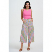 SUGARHILL BRIGHTON Pantalones Mujer Pantalón Sugarhill Charlene Multi, Colourful Canvas Stripe