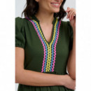 SUGARHILL BRIGHTON Vestidos Vestido Sugarhill Renee MIDI Olive Ric Rac