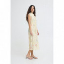 Vestidos Vestido ICHI Ginni Cross Stitch Flowers