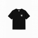 Camisetas Hombre Camiseta Double a By WOOD WOOD Liam Aachest Black