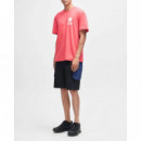 Camisetas Hombre Camiseta DEUS EX MACHINA Quad Melon Red