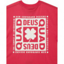 Camisetas Hombre Camiseta DEUS EX MACHINA Quad Melon Red