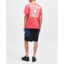 Camisetas Hombre Camiseta DEUS EX MACHINA Quad Melon Red