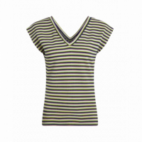 Camisetas Mujer Camiseta KING LOUIE Double V Top Beebop Stripe Black