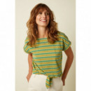 Camisetas Mujer Camiseta KING LOUIE Aria Knot Saro Spring Yellow