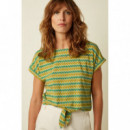 Camisetas Mujer Camiseta KING LOUIE Aria Knot Saro Spring Yellow