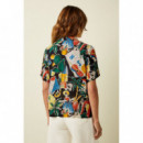 Blusas y Camisas Blusa KING LOUIE Bella Tropez Black