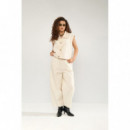 Pantalones Mujer Pantalón NÜMPH Nusunna Whitecap Gray