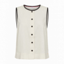 Chaleco NÜMPH Nualani Whitecap Gray