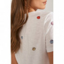 Camisetas Mujer Camiseta NÜMPH Nushellpa Bright White