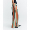Pantalones Mujer Pantalón THINKING MU Pat Wide Leg Stripes