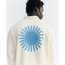 Jerséis y Sudaderas Sudadera THINKING MU Leon Sol Contrast Crudo