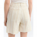 Pantalones mujer Shorts THINKING MU Lia Raw Stripes