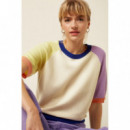 camisetas mujer Top KING LOUIE Niko Sheer Lilac - Lido