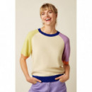 camisetas mujer Top KING LOUIE Niko Sheer Lilac - Lido