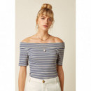 camisetas mujer Top KING LOUIE Nives Beacon Blue