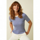 camisetas mujer Top KING LOUIE Agnes Bluing