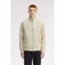 Chaquetas Hombre Chaqueta FRED PERRY J2321 Harrington Efecto Arrugado Avena