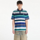 Polos Polo FRED PERRY M2423 Rayas Deep Mint