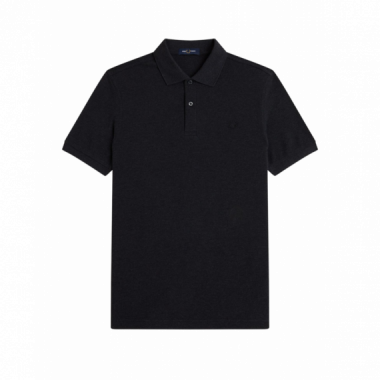Polos Polo FRED PERRY M6000 11B Gris Carb&oacute;n Jaspeado / Negro