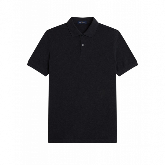 Polos Polo FRED PERRY M6000 11B Gris Carbón Jaspeado / Negro