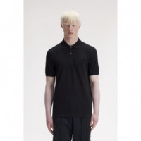 Polos Polo FRED PERRY M6000 11B Gris Carbón Jaspeado / Negro