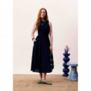Vestidos Vestido FRNCH Saquarema Bleu Marine