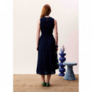 Vestidos Vestido FRNCH Saquarema Bleu Marine