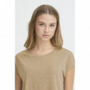 Camisetas Mujer Camiseta ICHI Rebelly Sepia Tint