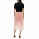 KARL LAGERFELD - pleated mesh skirt - c17 - B3W12005/c17