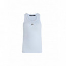 KARL LAGERFELD - ikon ribbed tank top - 1kz - B2W17099/1kz