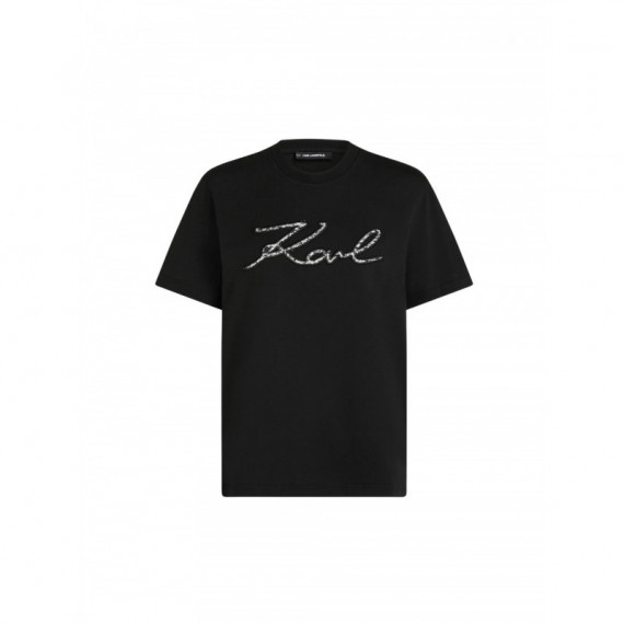 KARL LAGERFELD - karl boucle t-shirt - 999 - B3W17089/999