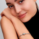 Pulsera Diseño Cadena de Serpiente y Corazón de Moments 594594C00