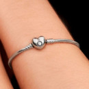 Pulsera Diseño Cadena de Serpiente y Corazón de Moments 594594C00