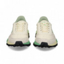 Deportivo Ante+nylon Verde+blanco  LACOSTE
